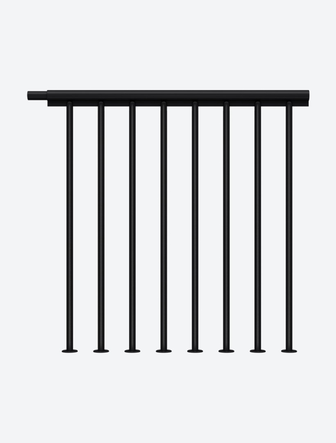 Balustradă de palier ATLANTA/DALLAS Black, RAL 9005