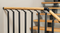 Stair banister DUBAI Classic 4 straight flight Anthracite, RAL 7016