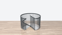 Balustradă de palier Spiral CLASSIC- ROUND Anthracite, RAL 7016